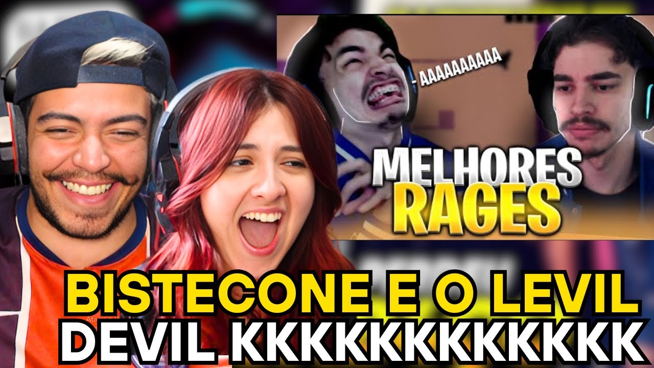 MELHORES RAGES do BISTECONE no LEVEL DEVIL | REACT