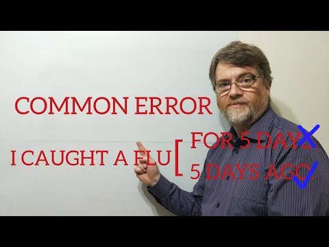 English. Tutor Nick P Lesson (336) Common English Error With Cold or Flu