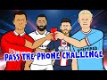 📲Football Pass The Phone Challenge📲(Feat Ronaldo Messi Neymar Mbappe and more)