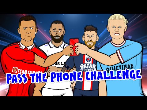 📲Football Pass The Phone Challenge📲(Feat Ronaldo Messi Neymar Mbappe and more)