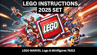 LEGO INSTRUCTIONS: Build the ICONIC LEGO Marvel Logo & Minifigures 76313 – Avengers Action!