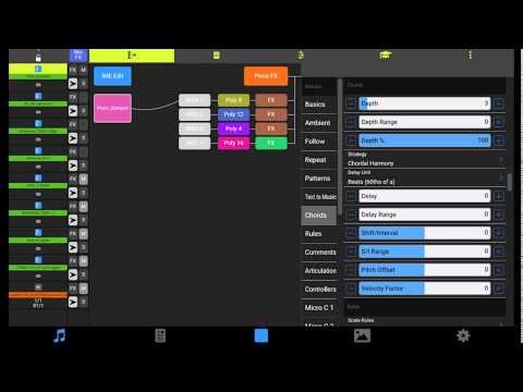 Wotja (Android): Generative Music System, in 60s