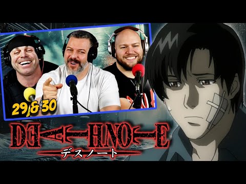 Death Note season 1 episode 1x29 & 1x30 reaction (DUB)