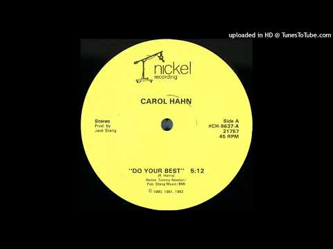 Carol Hahn - Do Your Best (Original 12' Mix)