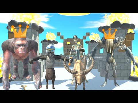KING SCOURGE + SKELETON KNIGHT + INFERNALS VS KING GORO + CENTAUR PRIMATES  IN FIRE CASTLE - ARBS
