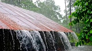 Download lagu Sleep Quickly — 1 Hour of Heavy Rain Sound on a Metal Roof | Deep Sleep Rain . mp3