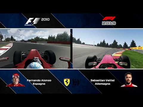 ferrari F1 2010 VS 2019