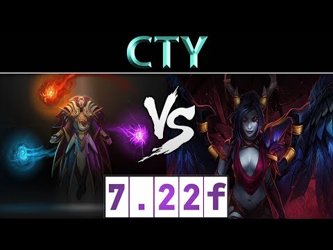CTY [Invoker] vs [Queen of Pain] ► CN Ranked ► Dota 2 7.22f