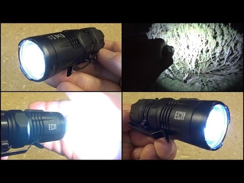 Nitecore EC11 Flashlight, 3 Inches, 900 Lumens