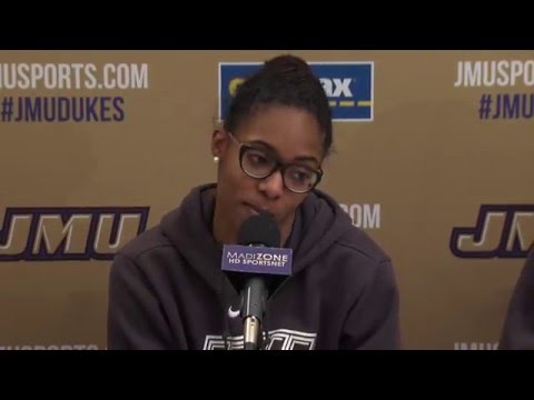 2015-16 JMU WBB - Hofstra Postgame - Players