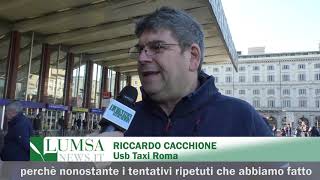 Tassisti in rivolta a Roma Tassisti in rivolta a Roma