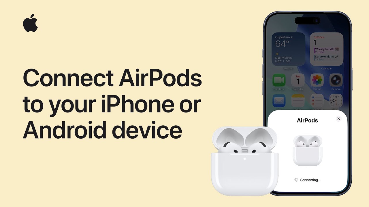 How to connect AirPods to your iPhone or Android device | Apple Support