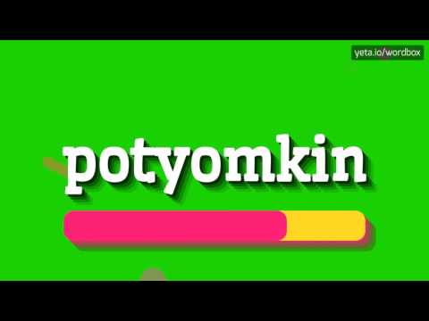 POTYOMKIN - HOW TO PRONOUNCE IT!?