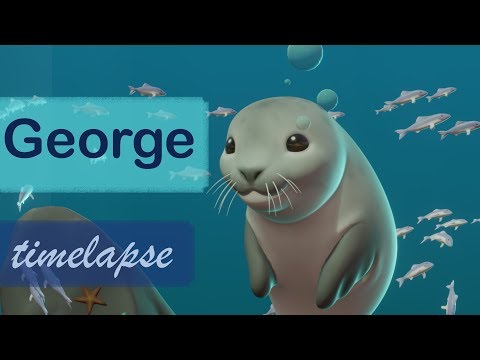 George the seal ( Blender 2.8 sculpting timelapse)