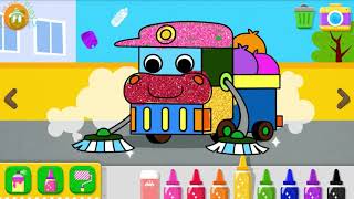 Pinkfong Car Town - Super Brave Cars Song | Driving, Coloring with Garbage truck