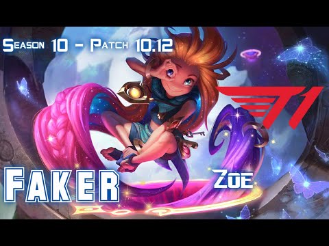 T1 Faker ZOE vs GALIO Mid - Patch 10.12 KR Ranked