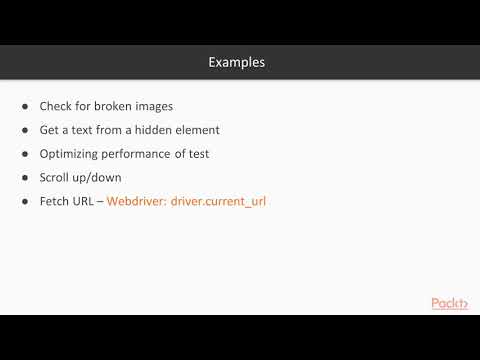 Automating Web Testing with Selenium and Python The Course Overview | packtpub com