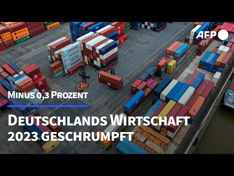 Deutschlands Wirtschaft 2023 um 0,3 Prozent geschrumpft | AFP