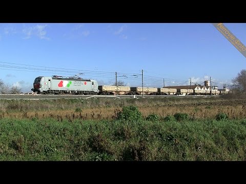 191 012 CFI con merci in transito a Monterotondo - CFI 191 012 with freight train in Monterotondo