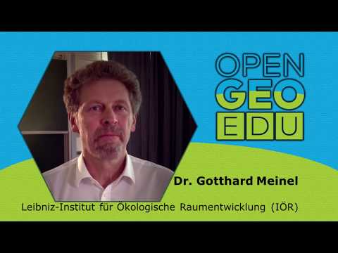 Dr.-Ing. Meinel (IÖR) | OpenGeoEdu - Die Projektpartner stellen sich vor