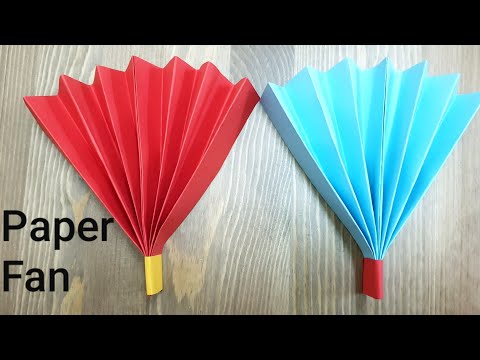 How to make paper fan,easy DIY origami crafts