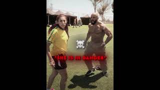 She forgot was Messi's Bodyguard 💀💀