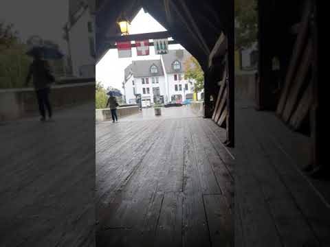 DURCH DIE OLTEN HOLZBRÜCKE UM 06:22 MORGENS ❤