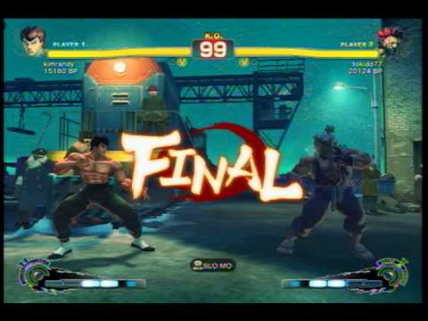 Tokido [Akuma] vs kimrandy [Fei] SUPER STREET FIGHTER 4 - Japanese Online Ranked Matches