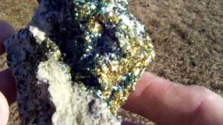 preview picture of video 'Large Spectacular Iridescent Chalcopyrite / Davenport , Iowa'
