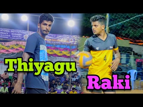 thiyagu vs Raki 🔥 | who's your favorite player ? #volleyball