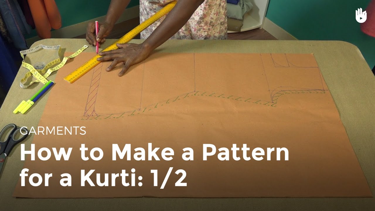 How to Make a Pattern for a Kurti 1/2 - Sewing Machine Operator | Sikana