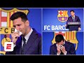 ROMPIÓ EN LLANTO. Lionel Messi se despidió del FC Barcelona con ganas de regresar | La Liga