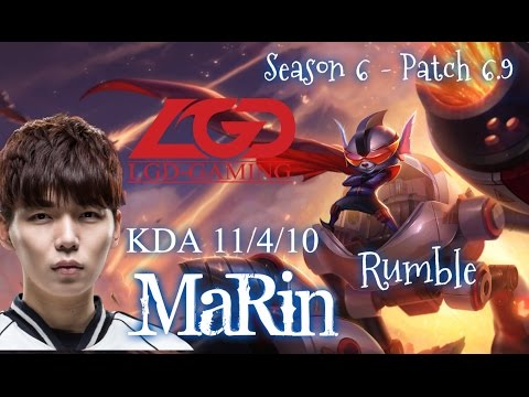LGD MaRin RUMBLE Top vs Ekko - Patch 6.9 KR | League of Legends