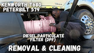 Diesel Particulate Filter DPF Removal and Cleaning KWT680 / 579 Paccar MX13