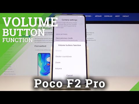 How to Change Volume Button Function in Camera in XIAOMI Poco F2 Pro
