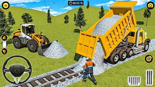 Railway Construction Simulator 3D - Construction JCB Game 2025 - Android Gameplay