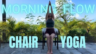11 Mins Chair Yoga Flow | Full Body Stretch | Flexibility, Mobility & Mindful Start to Your Day