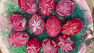 Красим Пасхальные Яйца Техникой Грэйс-Эбру.