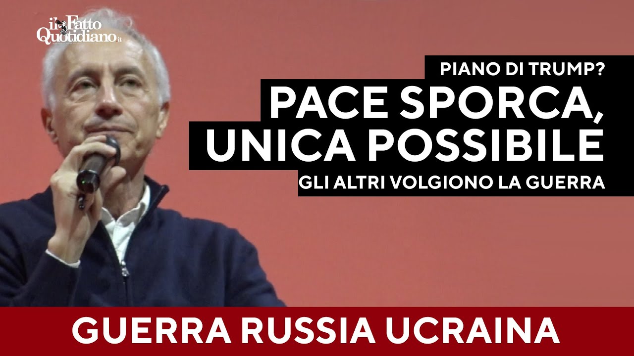 Travaglio: "Ucraina? Piano Trump è pace sporca, ma è l'unica possibile. L'Ue vuole la guerra"