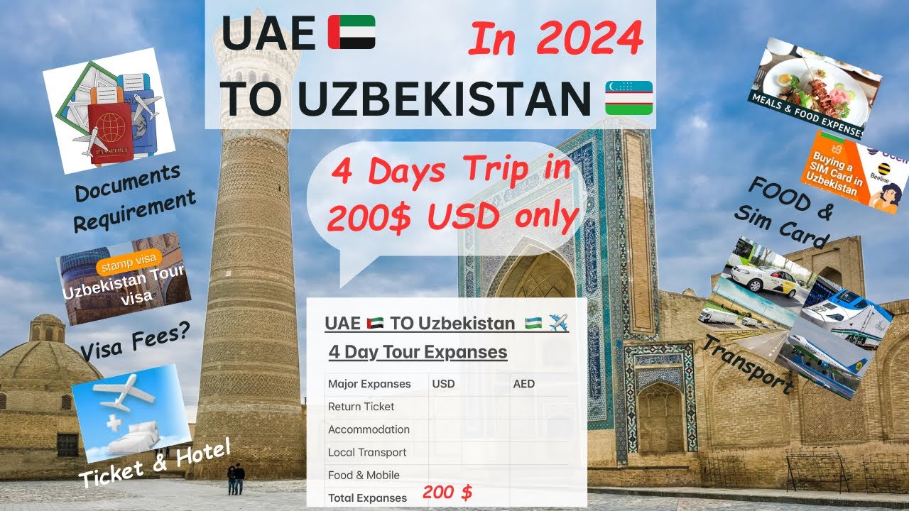 UAE TO UZBEKISTAN TRAVEL GUIDE 2024| DUBAI ABU DHABI TO UZBEKISTAN|UZBEKISTAN VISA FOR UAE RESIDENTS