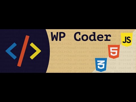 Wordpress Plugin Wp Coder Adding Custom Html Css And Javascript Code To Your Wordpress Site
