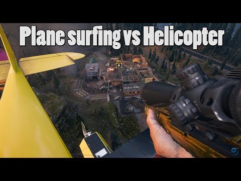 Far Cry 5 - Plane surfing vs Helicopter