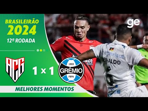Gols e lances de Atlético-GO x Grêmio
