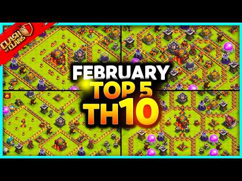 New BEST TH10 BASE WAR/TROPHY Base Link 2026 (Top5) Clash of Clans - Town Hall 10 Farm Base