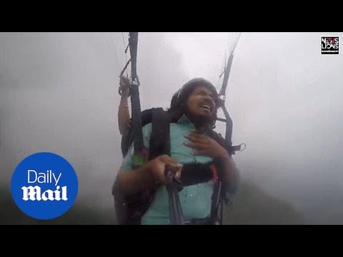 Paraglider posts viral video after he gets vertigo while gliding