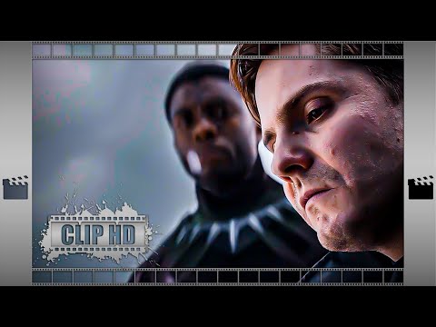 The Living Are Not Done With You Yet T'Challa and Helmut Zemo Captain America Civil War 2016 Clip HD