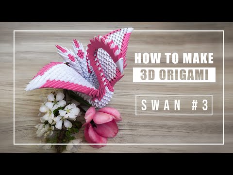 How to make an Elegant 3D origami Swan