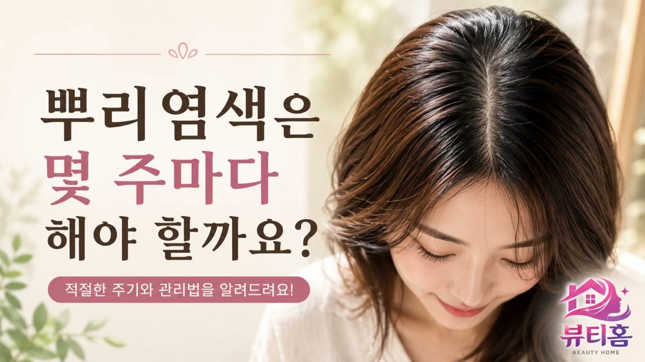 뿌리염색은 몇 주마다 해야 할까요?