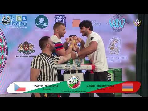 Martin Minarovic vs Arsen Khachatryan | Up to 100 kg | XLVI WORLD ARMWRESTLING CHAMPIONSHIP | 2025