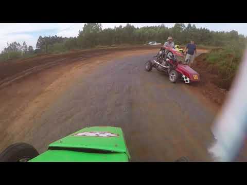 2 BATERIA -- 2ª ETAPA CAMPEONATO GAUCHO DE KART CROSS 2018 - SÃO SEPÉ-RS